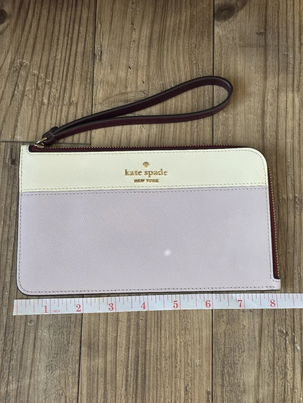 kate spade Two-Tone Pink & White Wristlet